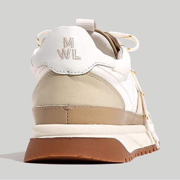 Madewell Kick Off Trainer Sneakers Shoes Antique Cream / Beige Size 7 - Picture 9 of 16